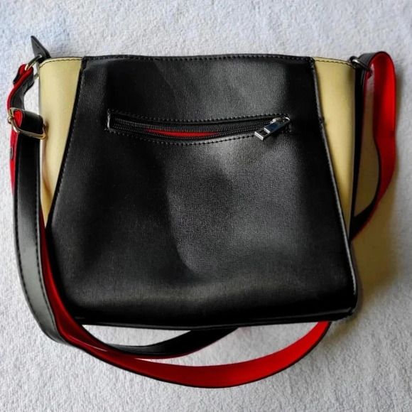 Mia & Luca Black,  pink, tan tri-colored purse shoulder bag - Picture 2 of 16